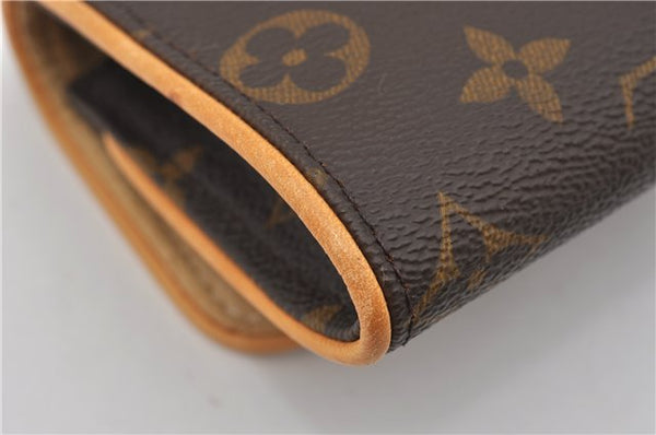 Authentic Louis Vuitton Monogram Pochette Twin PM Shoulder Bag M51854 LV 0021F