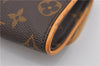 Authentic Louis Vuitton Monogram Pochette Twin PM Shoulder Bag M51854 LV 0021F