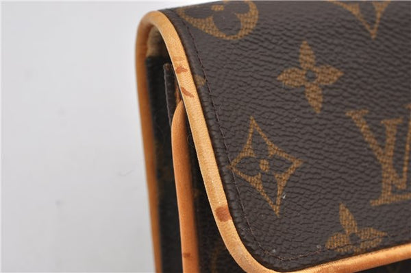 Authentic Louis Vuitton Monogram Pochette Twin PM Shoulder Bag M51854 LV 0021F