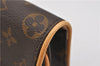 Authentic Louis Vuitton Monogram Pochette Twin PM Shoulder Bag M51854 LV 0021F