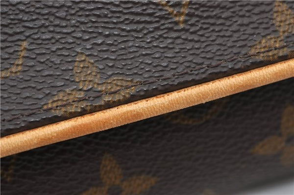 Authentic Louis Vuitton Monogram Pochette Twin PM Shoulder Bag M51854 LV 0021F