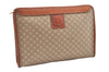 Authentic CELINE Macadam Blason Pattern Clutch Hand Bag PVC Leather Beige 0021G