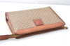 Authentic CELINE Macadam Blason Pattern Clutch Hand Bag PVC Leather Beige 0021G