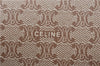 Authentic CELINE Macadam Blason Pattern Clutch Hand Bag PVC Leather Beige 0021G