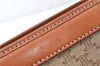 Authentic CELINE Macadam Blason Pattern Clutch Hand Bag PVC Leather Beige 0021G