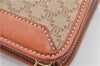 Authentic CELINE Macadam Blason Pattern Clutch Hand Bag PVC Leather Beige 0021G