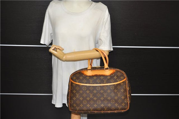 Authentic Louis Vuitton Monogram Trouville Hand Bag Purse M42228 LV 0022E