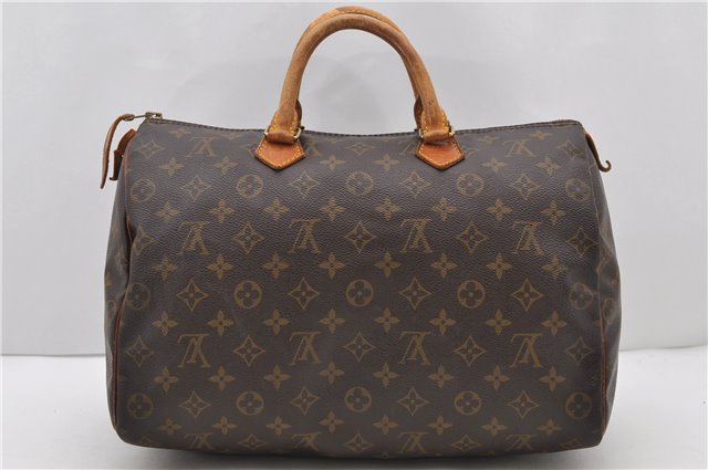 Authentic Louis Vuitton Monogram Speedy 35 Hand Bag M41524 LV 0023D