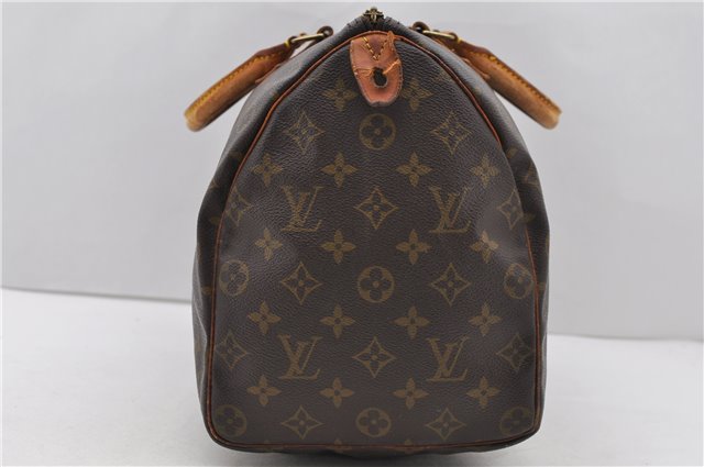 Authentic Louis Vuitton Monogram Speedy 35 Hand Bag M41524 LV 0023D