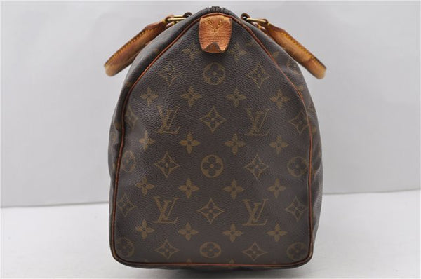 Authentic Louis Vuitton Monogram Speedy 35 Hand Bag M41524 LV 0023D