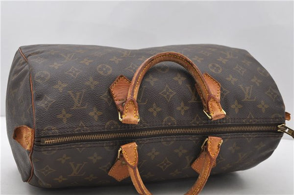 Authentic Louis Vuitton Monogram Speedy 35 Hand Bag M41524 LV 0023D