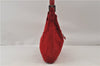 Authentic FENDI Shoulder Hand Bag Purse Suede Leather Red 0023E