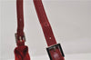 Authentic FENDI Shoulder Hand Bag Purse Suede Leather Red 0023E