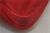 Authentic FENDI Shoulder Hand Bag Purse Suede Leather Red 0023E