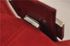 Authentic FENDI Shoulder Hand Bag Purse Suede Leather Red 0023E