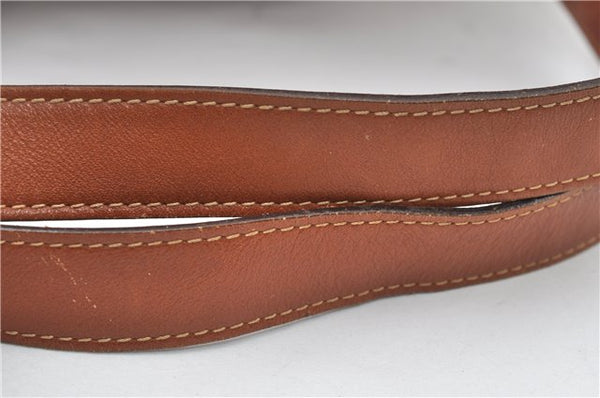 Authentic GUCCI Vintage Bamboo Backpack Purse Leather Brown Junk 0023G