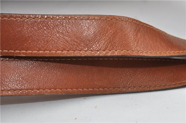 Authentic GUCCI Vintage Bamboo Backpack Purse Leather Brown Junk 0023G