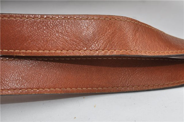 Authentic GUCCI Vintage Bamboo Backpack Purse Leather Brown Junk 0023G