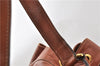 Authentic GUCCI Vintage Bamboo Backpack Purse Leather Brown Junk 0023G
