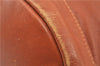 Authentic GUCCI Vintage Bamboo Backpack Purse Leather Brown Junk 0023G