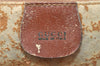 Authentic GUCCI Vintage Bamboo Backpack Purse Leather Brown Junk 0023G