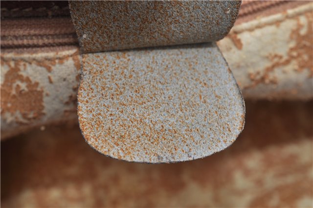 Authentic GUCCI Vintage Bamboo Backpack Purse Leather Brown Junk 0023G