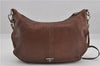 Authentic PRADA Leather Nappa Vintage Shoulder Cross Body Bag Brown 0024G