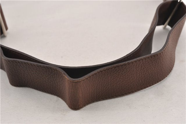 Authentic PRADA Leather Nappa Vintage Shoulder Cross Body Bag Brown 0024G