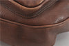 Authentic PRADA Leather Nappa Vintage Shoulder Cross Body Bag Brown 0024G