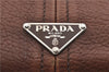Authentic PRADA Leather Nappa Vintage Shoulder Cross Body Bag Brown 0024G