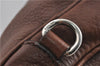 Authentic PRADA Leather Nappa Vintage Shoulder Cross Body Bag Brown 0024G