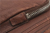 Authentic PRADA Leather Nappa Vintage Shoulder Cross Body Bag Brown 0024G
