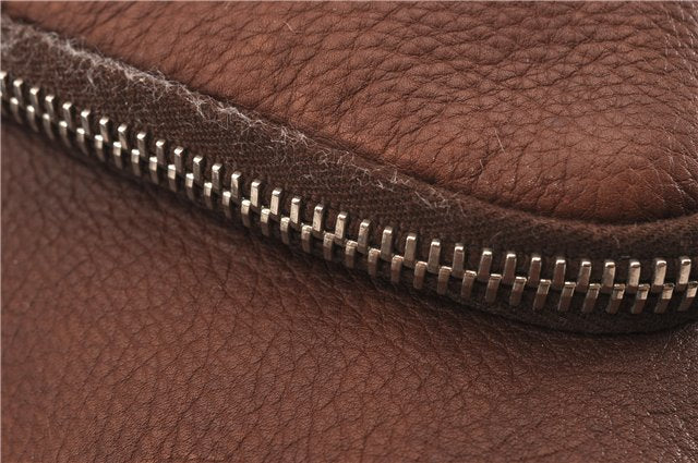 Authentic PRADA Leather Nappa Vintage Shoulder Cross Body Bag Brown 0024G