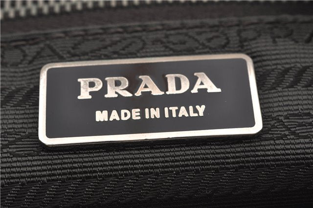Authentic PRADA Leather Nappa Vintage Shoulder Cross Body Bag Brown 0024G