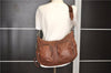 Authentic PRADA Leather Nappa Vintage Shoulder Cross Body Bag Brown 0024G