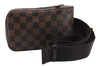 Authentic Louis Vuitton Damier Geronimos Waist Body Bag N51994 LV 0025E