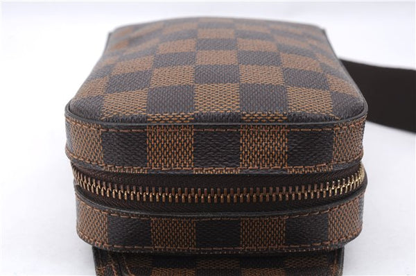 Authentic Louis Vuitton Damier Geronimos Waist Body Bag N51994 LV 0025E