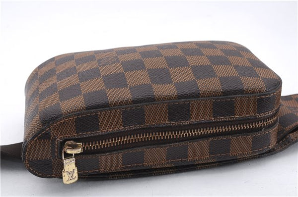 Authentic Louis Vuitton Damier Geronimos Waist Body Bag N51994 LV 0025E