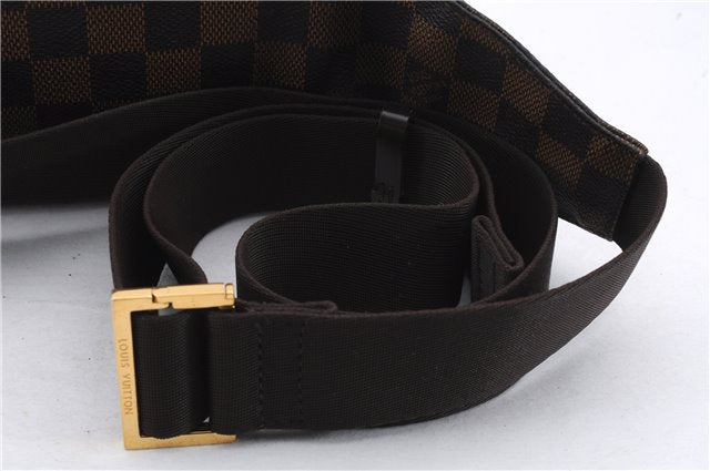 Authentic Louis Vuitton Damier Geronimos Waist Body Bag N51994 LV 0025E