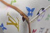 Auth Louis Vuitton Multicolor Aurelia MM White Shoulder Tote Bag M40094 LV 0026E