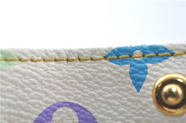 Auth Louis Vuitton Multicolor Aurelia MM White Shoulder Tote Bag M40094 LV 0026E