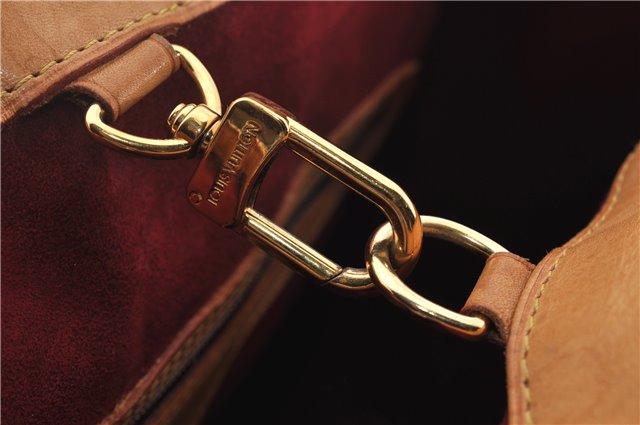 Auth Louis Vuitton Multicolor Aurelia MM White Shoulder Tote Bag M40094 LV 0026E