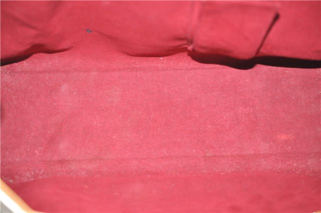 Auth Louis Vuitton Multicolor Aurelia MM White Shoulder Tote Bag M40094 LV 0026E