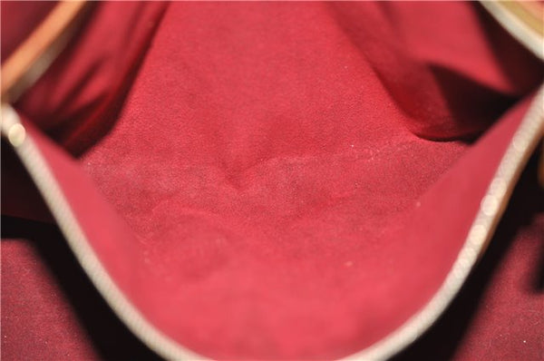 Auth Louis Vuitton Multicolor Aurelia MM White Shoulder Tote Bag M40094 LV 0026E