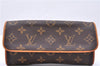 Authentic Louis Vuitton Monogram Pochette Twin PM Shoulder Bag M51854 LV 0027E