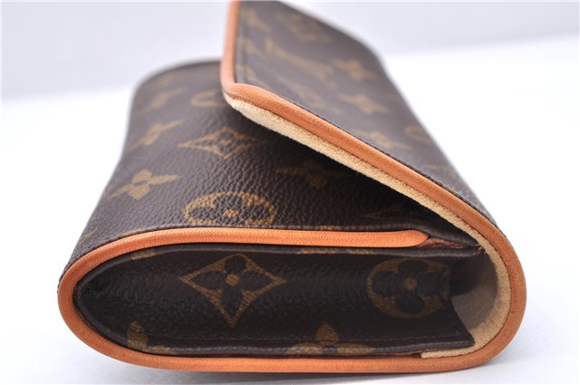 Authentic Louis Vuitton Monogram Pochette Twin PM Shoulder Bag M51854 LV 0027E