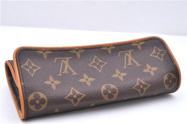 Authentic Louis Vuitton Monogram Pochette Twin PM Shoulder Bag M51854 LV 0027E