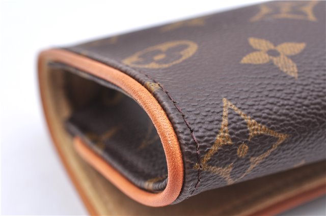 Authentic Louis Vuitton Monogram Pochette Twin PM Shoulder Bag M51854 LV 0027E