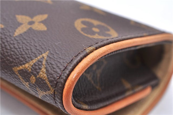 Authentic Louis Vuitton Monogram Pochette Twin PM Shoulder Bag M51854 LV 0027E