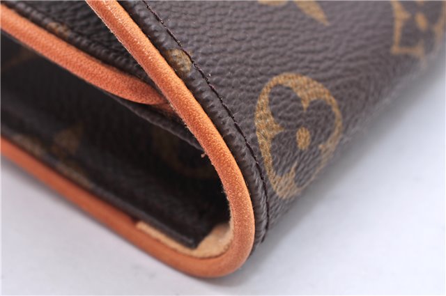 Authentic Louis Vuitton Monogram Pochette Twin PM Shoulder Bag M51854 LV 0027E